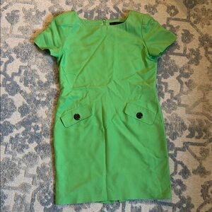 Vintage Green Kelly Graham Dress with silk lining